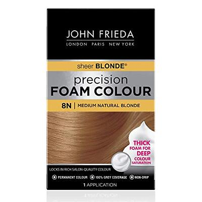 #ad John Frieda Precision Foam Colour Medium Natural Blonde 8N $17.81
