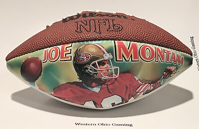 #ad Joe Montana San Francisco 49ers MINI Football USED READ Wilson White Panel $44.99