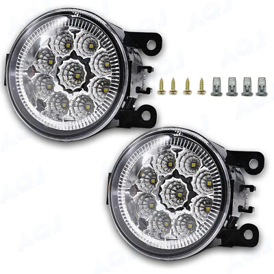 #ad Pair of LED Bumper Lamp Fog Light For Nissan Frontier 2005 2019 PC Clear Lens $39.99