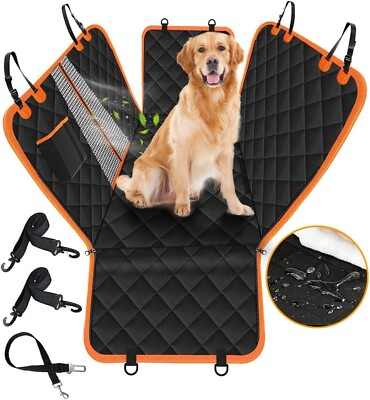 #ad Dog Car Seat Cover 600D Heavy Dog Seat Cover for Back Seat 100% Waterproof $77.31