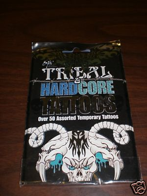 #ad 1pk Tribal amp; Hardcore Temporary Tattoos Over 50Tats Pk $6.79