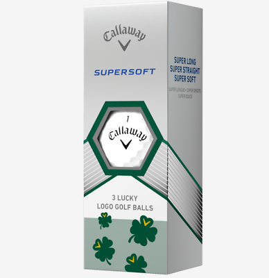 #ad Callaway Supersoft Lucky St. Patrick Limited Edition Golf Balls Sleeve 3 Balls $13.99