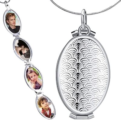 #ad Expanding Photo Locket Necklace Pendant Keep Your Loved Ones Close with this S $31.44