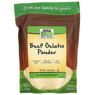#ad Real Food Beef Gelatin Powder 1 lb 454 g $18.18