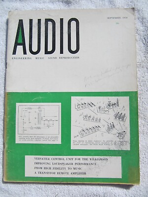 #ad AUDIO ENGINEERING MAGAZINE Sep 1954 National Company Horizon 20 Amplifier Radio $14.99