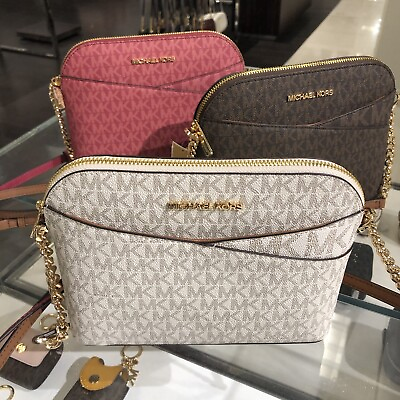 #ad Michael Kors Lady PVC or Leather Crossbody Bag Handbag Messenger Purse Shoulder $87.50