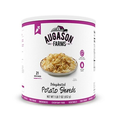 #ad Augason Farms Dehydrated Potato Shreds 1lb 7oz Long Term Food Storage Survival $19.50