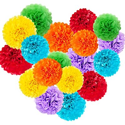 #ad Large Size Party Decorations 18pcs Decorative Tissue Paper Pom Poms of 14in 1... $24.50