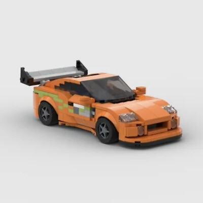 #ad Brick Works Fast and Furious Toyota Supra MOC LEGO Building Bricks Toy $40.00