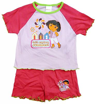 #ad Girls Dora The Explorer Explore Summer Shorty Pyjamas 12 Months to 4 Years $11.78