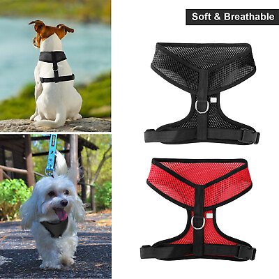 #ad No Pull Mesh Soft Puppy Pet Small Dog Harness Adjustable Vest Breathable S M L $6.95