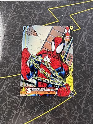 #ad 1994 Fleer Marvel Cards The Amazing Spider Man # 7 Spider Strength Powers $1.62