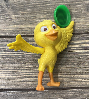 #ad McDonalds 2011 Yellow Duck Bird with Green Disc Frisbee Kids Meal Toy GL $8.99