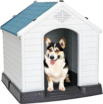 #ad Saicool Large 28 Inch Dog House Waterproof Outdoor Indoor Doghouse Pet Dog ... $79.51