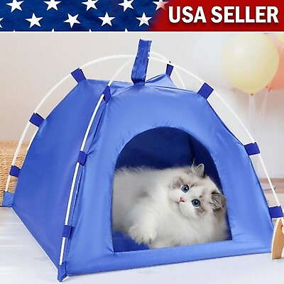 #ad Portable Dog House Foldable Winter Warm Pet Bed Nest Tent Cat Puppy Kennel $13.99