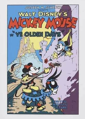 #ad Ye Olden Days Poster Us Mickey Mouse Minnie Old Movie Photo AU $9.00