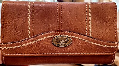 #ad B.O.C. Born Concept Leather Wallet. Saddle Brown. 7.25quot; $23.98