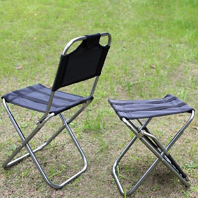 #ad Outdoor Fishing Chair Folding Stool Camping Hiking Foldable Seat Sitting Tool $29.50