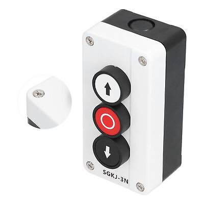 #ad Momentary Switch Station Box Up And Down Stop Control Push Button Accessory YSE $15.92