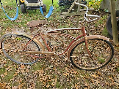 #ad Vintage Schwinn rust red Bicycle projects All Wrapped Up With Extra $145.00