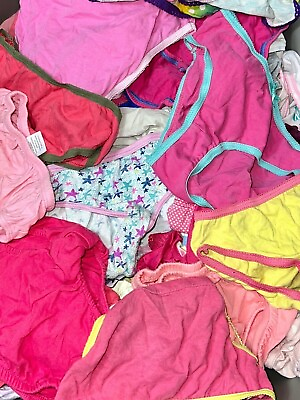 #ad Vintage Girls Panties Lot Of 10 Bikini Brief Junior Kids Underwear Sizes 2T 16 $24.88
