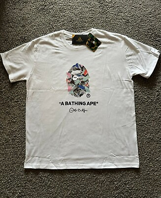 #ad Bape x Louis De Guzman T shirt White Size XL $59.00