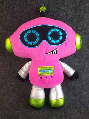 #ad Toy Factory Plush Pink Robot Stuffed Animal Toy $8.99