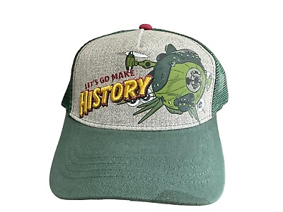 #ad DISNEY PARKS LETS GO MAKE HISTORY SNAP BACK TRUCKER CAP NEW WITH TAGS $16.99
