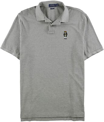 #ad Ralph Lauren Mens Bear Rugby Polo Shirt Grey X Large $74.18