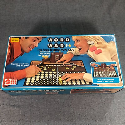 #ad Vintage Mattel Word War Board Game 2 Players Strategy 1978 Complete $21.99