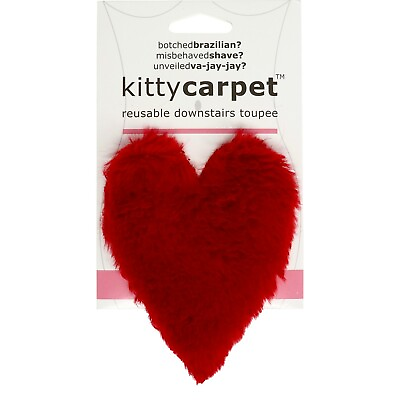 #ad Kitty Carpet: reusable Merkin Funny Gag Gifts for Women Red Heart $9.95