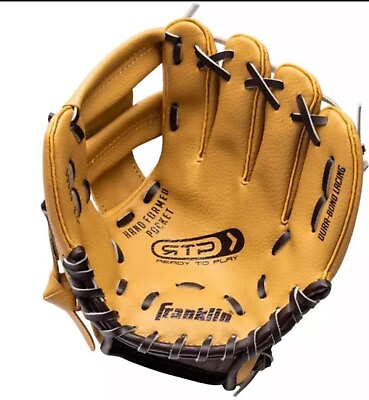 #ad Franklin Sports RTP 8.5quot; Teeball Glove Right Handed Thrower Camel Brown $11.99