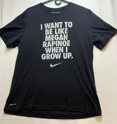 #ad Nike Tee I want to be like Megan Rapinoe shirt mens XL NWSL US Soccer Seattle FC $8.37