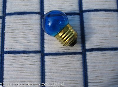 #ad S11 transparent cobalt blue 7 amp; 1 2 watt night LIGHT BULB 7.5s11 M Sign 7¢ ship* $4.98