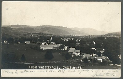 #ad RPPC Chester Vermont Birds Eye View From The Pinnacle Ski Area 1906 $17.29