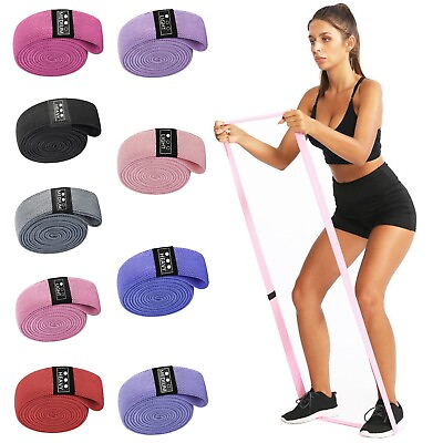 #ad Long Resistance Squat Strap Slimming Butt Circle Elastic Strap Tension Rope $19.61
