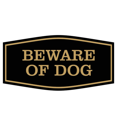 #ad Fancy Beware of Dog Sign $14.99