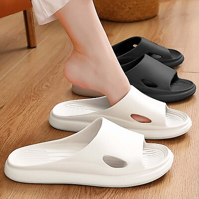 #ad Anti Slip Sandals Ultra Soft Slippers Slip On Indoor Outdoor Shoes For Women Men $9.99