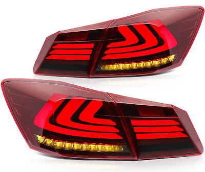 #ad Replacement Fits 2013 2015 Honda Accord Taillights Taillamps Rear Corner Pair $148.88