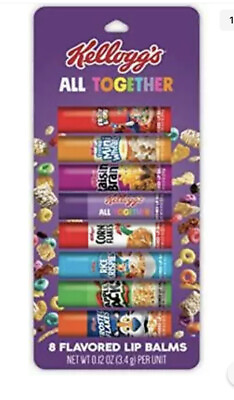 #ad Taste Beauty KELLOGGS Breakfast Pack Lip Balms 8 Pack of Favorite Cereal $15.99
