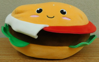 #ad Smoochy Pals Hamburger Plush 10quot; Kids Toy Pillow Stuffed $17.45