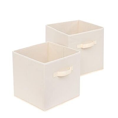#ad 2 Pack Drawer Storage Organisers Boxes Collapsible Fabric Storage Cubes Organ... $25.36