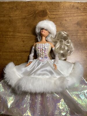 #ad 1990 Lucky Brand Fashion Doll Holiday Dress Barbie Clone $17.99