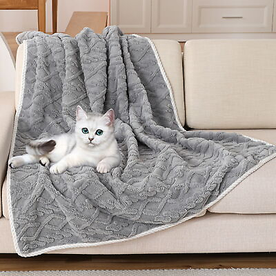 #ad Soft Pet Blanket Dog Cozy Waterproof Plush for Dogs Cats Thick Winter Bed Throw $12.92