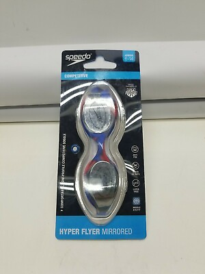 #ad Speedo Competitive Hyper Flyer Mirrored Swim Goggles Junior 6 14 $25.00