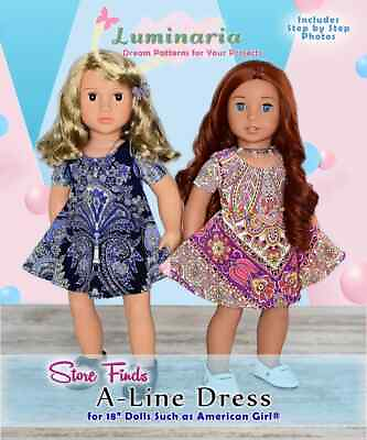 #ad American Girl 18quot; Inch Doll Clothes Dress Pattern Easy Trendy Modern Gown Spring $4.99