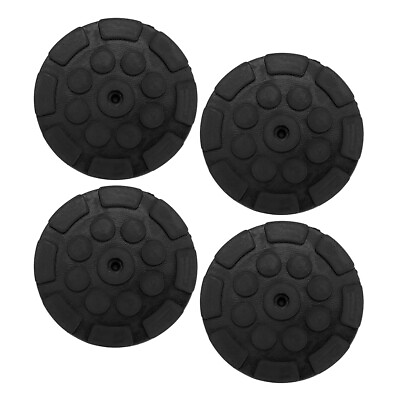 #ad Hot 4 Pcs Hot Round Rubber Arm Pads Hot Jacking Lift Pads Weightlifter $41.99