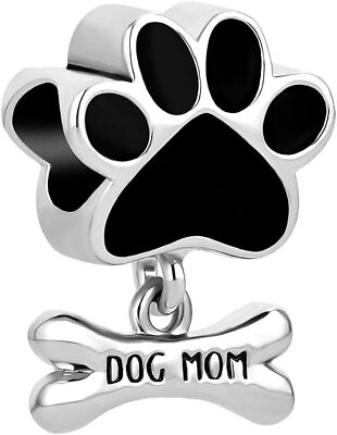#ad Pandora Charms Bracelet Dog Mom Charm Authentic 925 Silver Charm Pet Animal C... $9.61
