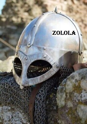 #ad Medieval Roman Viking Helmet Historical Battle Armor Helmet Mild Steel $128.00