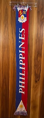 #ad Euroscarves Knitted Philippines Pilipinas Country Flag Football Soccer Scarf 59quot; $20.00